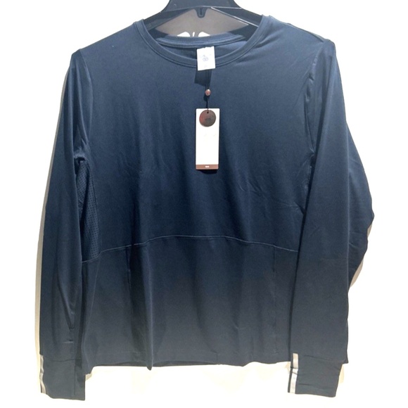 Calia Women 2X Shirt Blue Run‎ Long Lean Sleeve Performance Darker Ardosia State - Picture 1 of 9